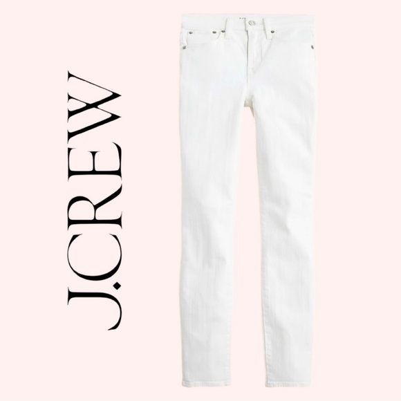 J.Crew Tall Classic White High Rise Toothpick Skinny Jeans Capsule Preppy Sz 28T - Picture 15 of 15